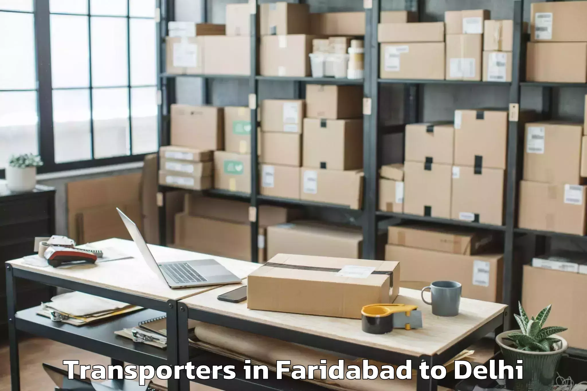 Faridabad to Dlf Promenade Mall Transporters Booking